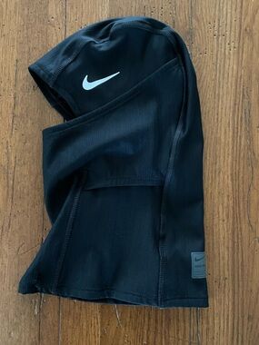Nike Hyperwarm Black Pullover Head Cover with Gray Swoosh Patch Adult OSFM